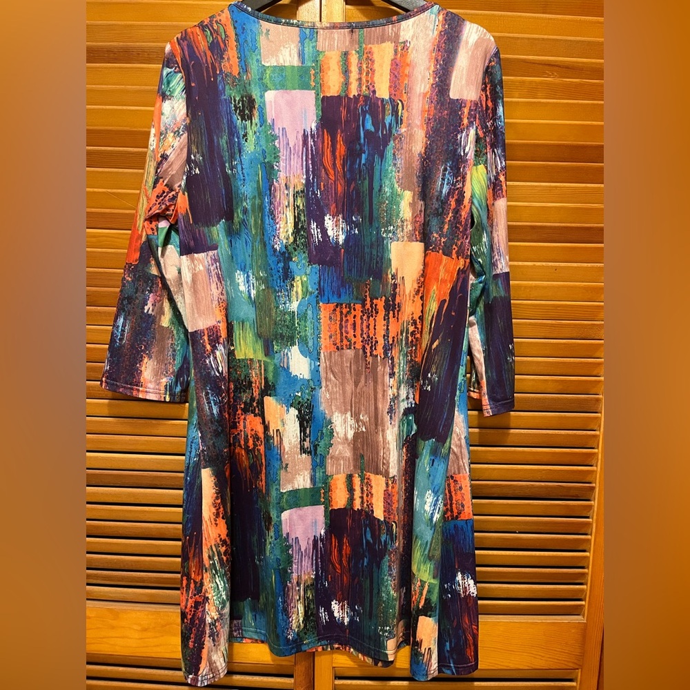Adore Multicolor Abstract Dress - Picture 3 of 5